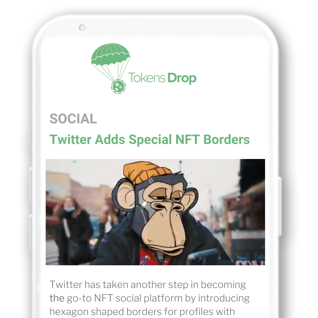 Tokens Drop Newsletter Mockup